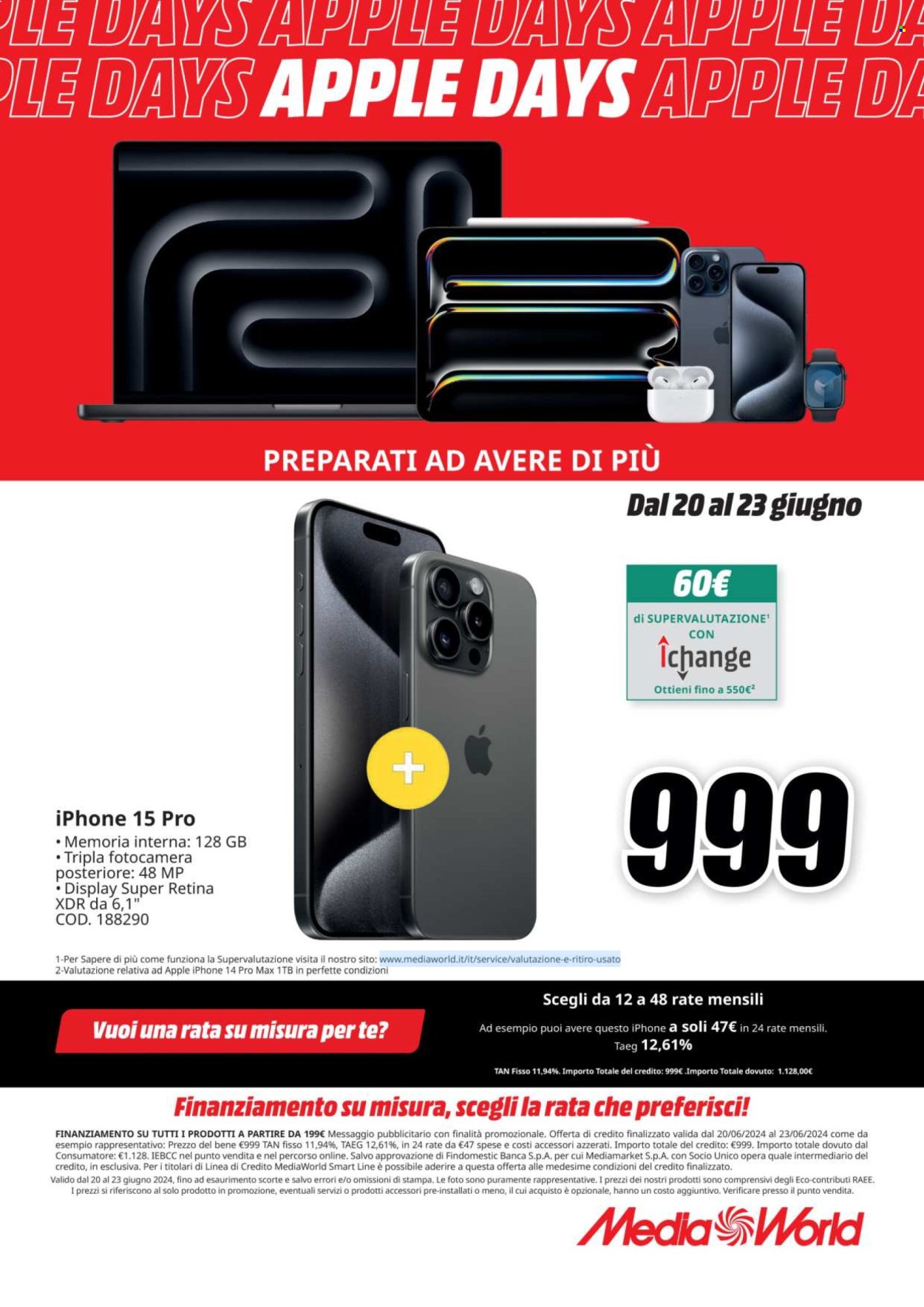 Volantino MediaWorld - 20/6/2024 - 23/6/2024. Pagina 7