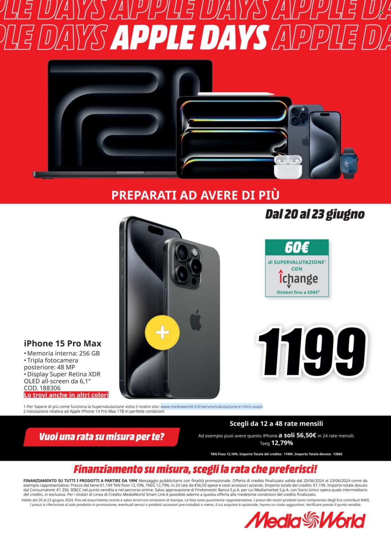 Volantino MediaWorld - 20/6/2024 - 23/6/2024. Pagina 12
