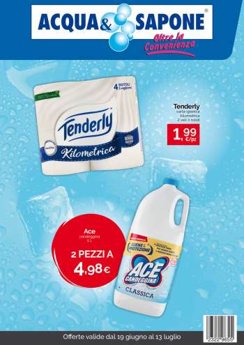 Volantino Acqua & Sapone - 19/6/2024 - 13/7/2024.