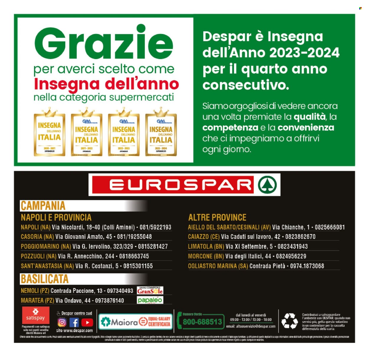 Volantino Eurospar - 20/6/2024 - 27/6/2024. Pagina 12