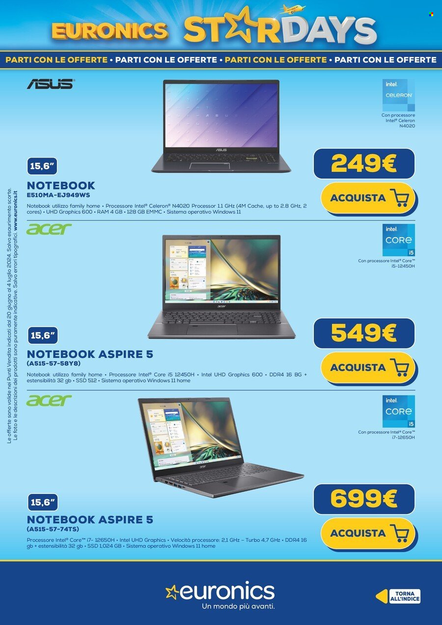 Volantino Euronics - 20/6/2024 - 4/7/2024. Pagina 15