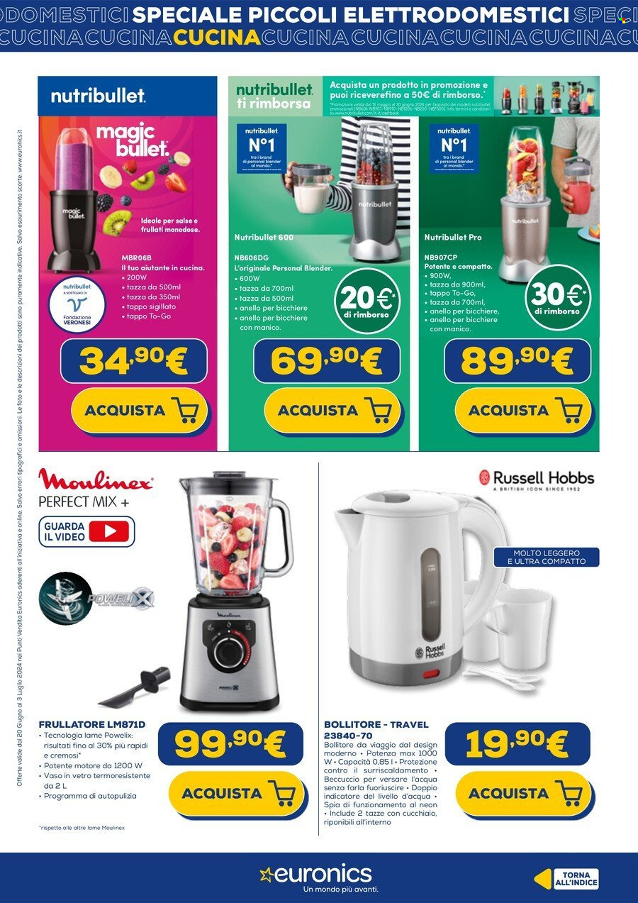 Volantino Euronics - 20/6/2024 - 3/7/2024. Pagina 9