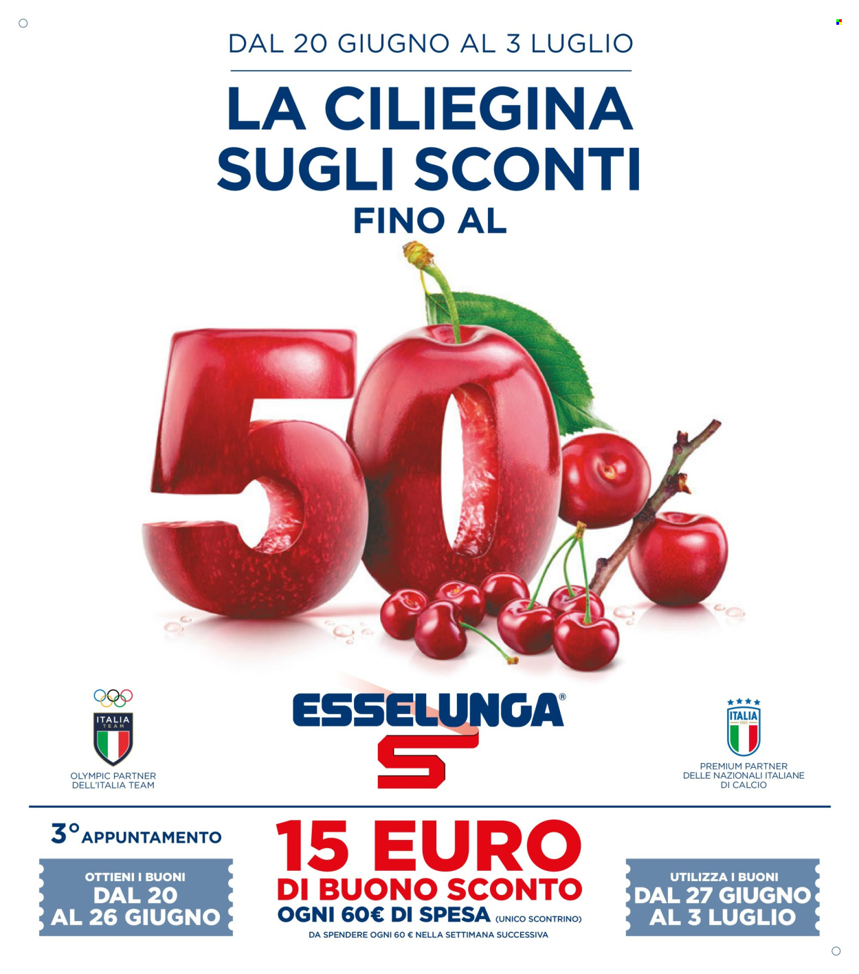 Volantino Esselunga - 20/6/2024 - 3/7/2024. Pagina 1