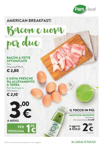 Volantino Pam local.