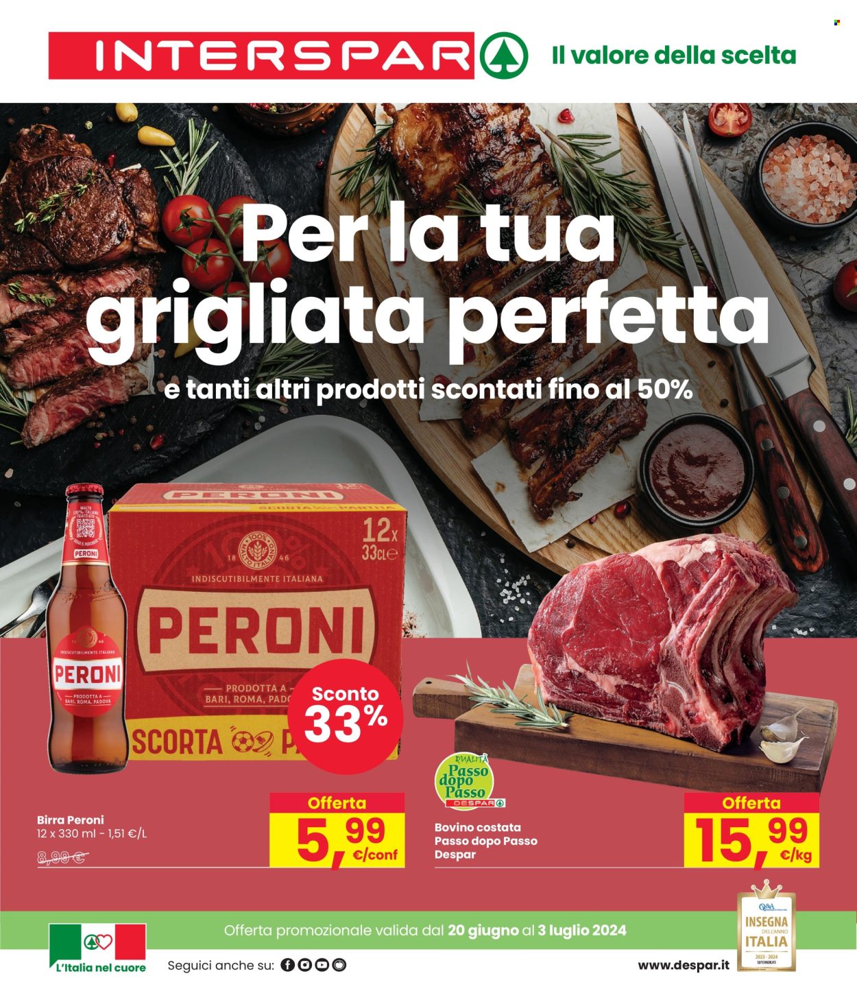 Volantino Interspar - 20/6/2024 - 3/7/2024. Pagina 1