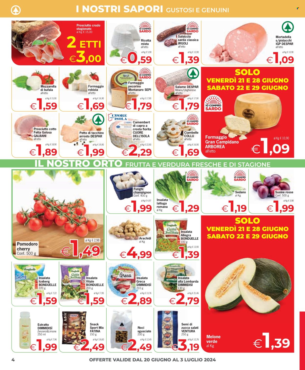 Volantino Despar - 20/6/2024 - 3/7/2024. Pagina 4