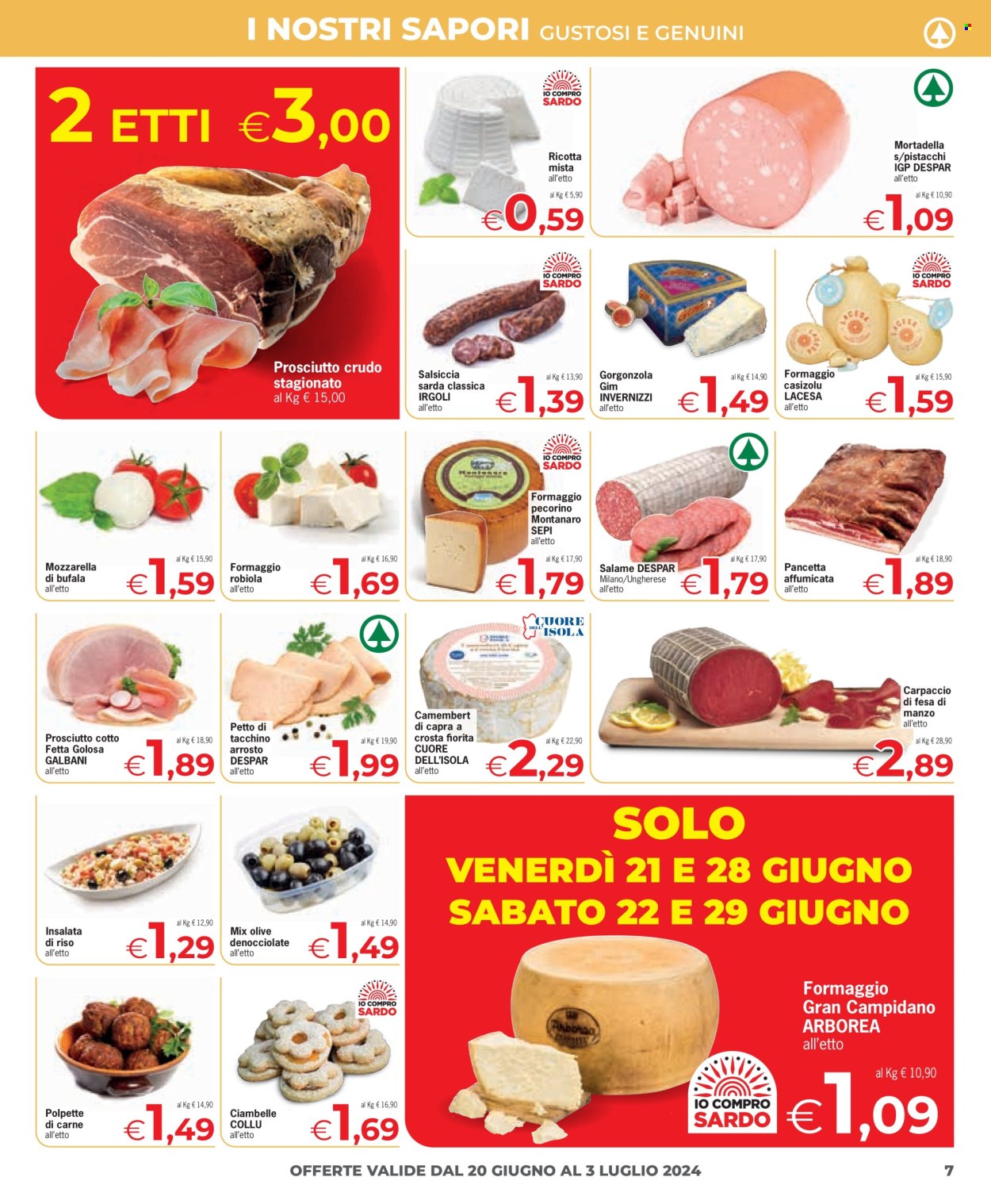 Volantino Eurospar - 20/6/2024 - 3/7/2024. Pagina 7