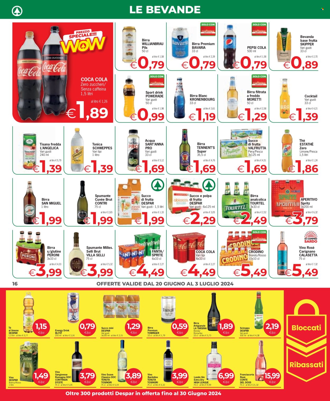 Volantino Eurospar - 20/6/2024 - 3/7/2024. Pagina 16