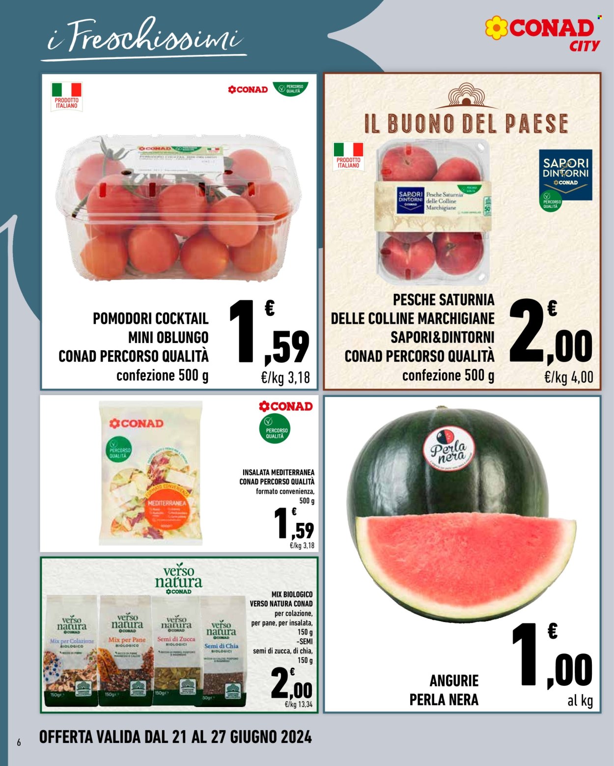 Volantino Conad City - 21/6/2024 - 27/6/2024. Pagina 6