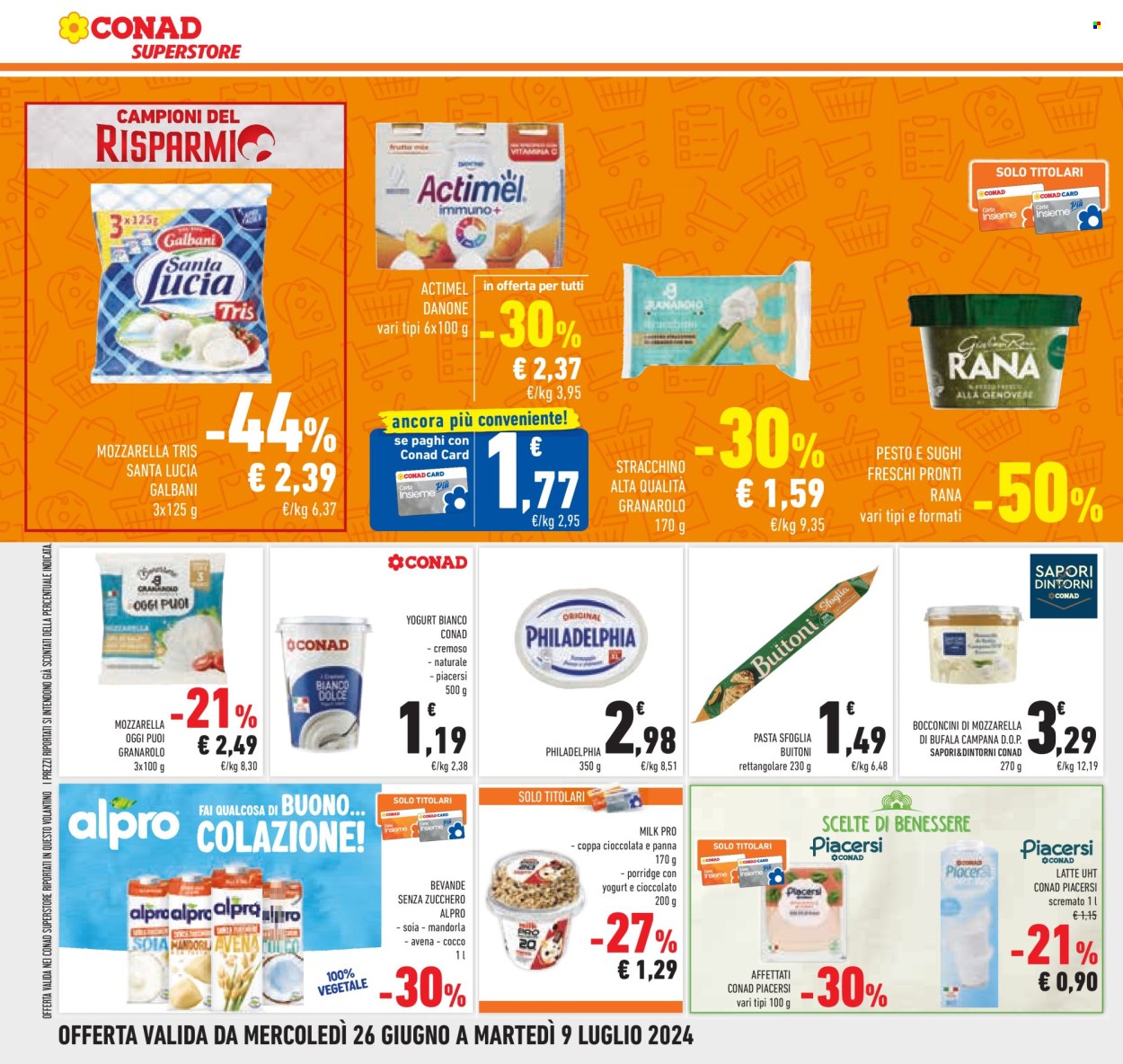 Volantino Conad Superstore - 26/6/2024 - 9/7/2024. Pagina 4
