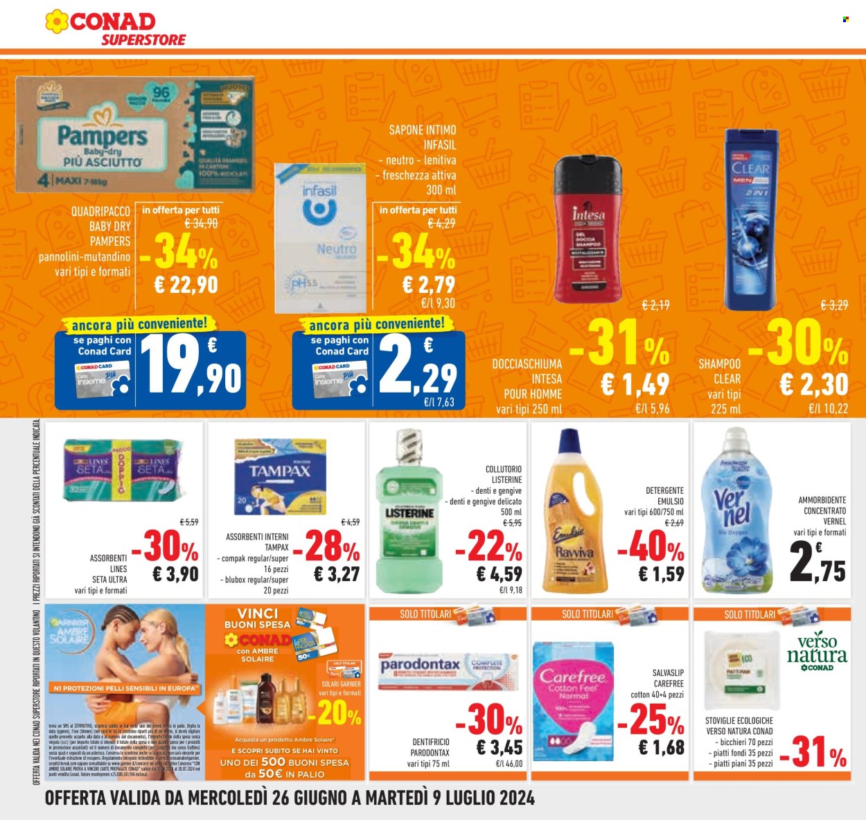 Volantino Conad Superstore - 26/6/2024 - 9/7/2024. Pagina 14