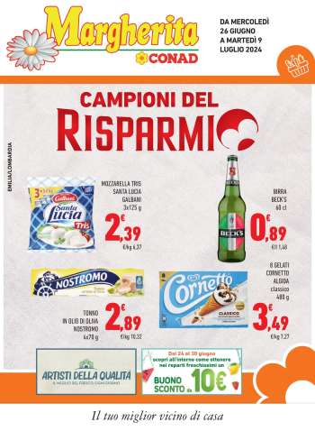 Volantino Margherita Conad - 26/6/2024 - 9/7/2024.