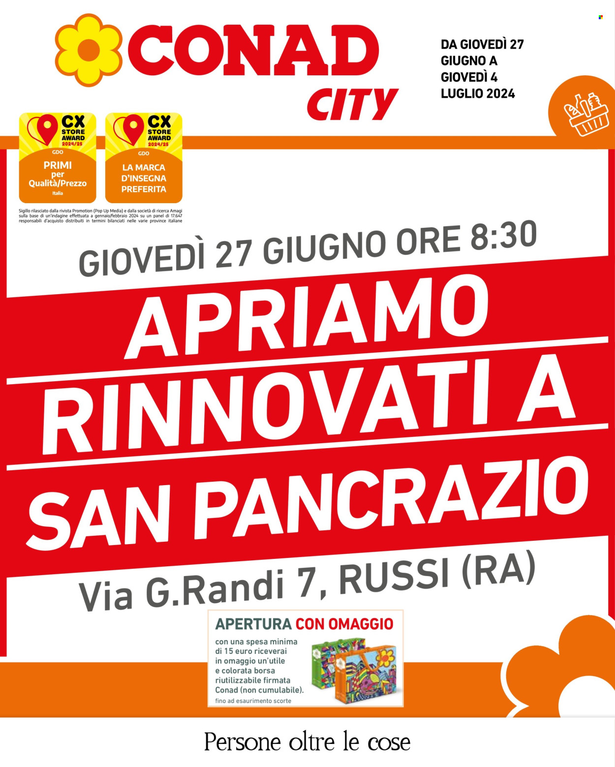 Volantino Conad City - 27/6/2024 - 4/7/2024. Pagina 1