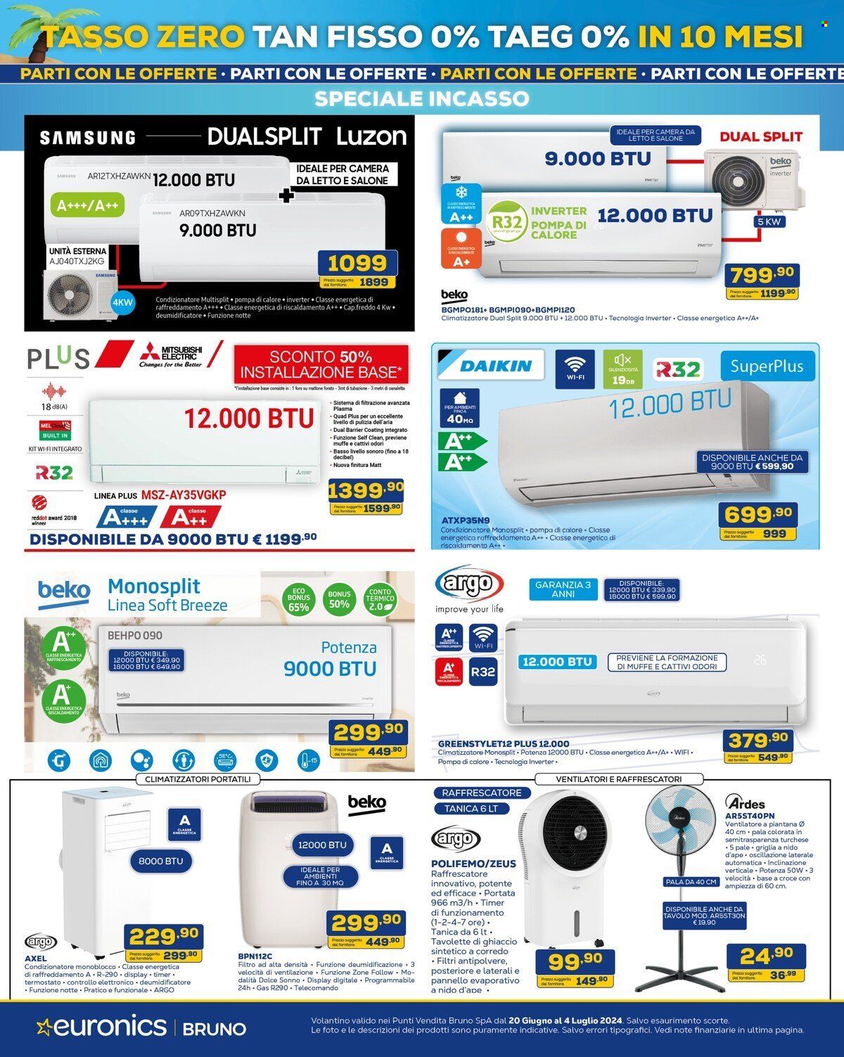 Volantino Euronics - 20/6/2024 - 4/7/2024. Pagina 14
