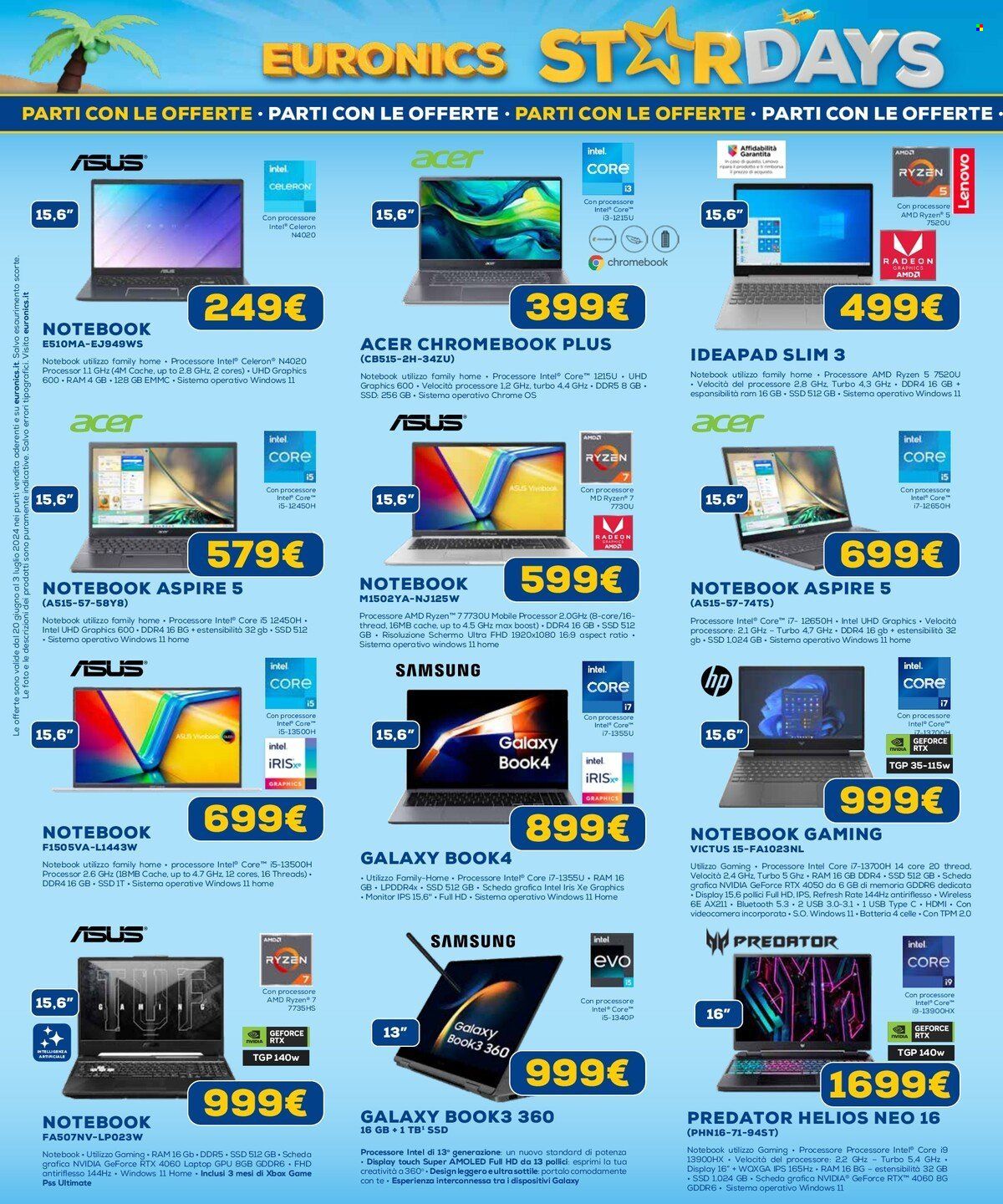 Volantino Euronics - 20/6/2024 - 3/7/2024. Pagina 11