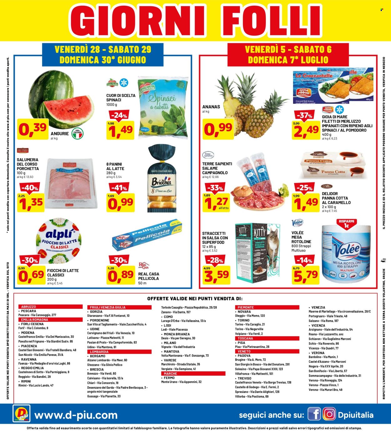 Volantino Dpiù - 24/6/2024 - 7/7/2024. Pagina 20