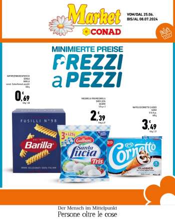 Volantino Market Conad - 25/6/2024 - 8/7/2024.