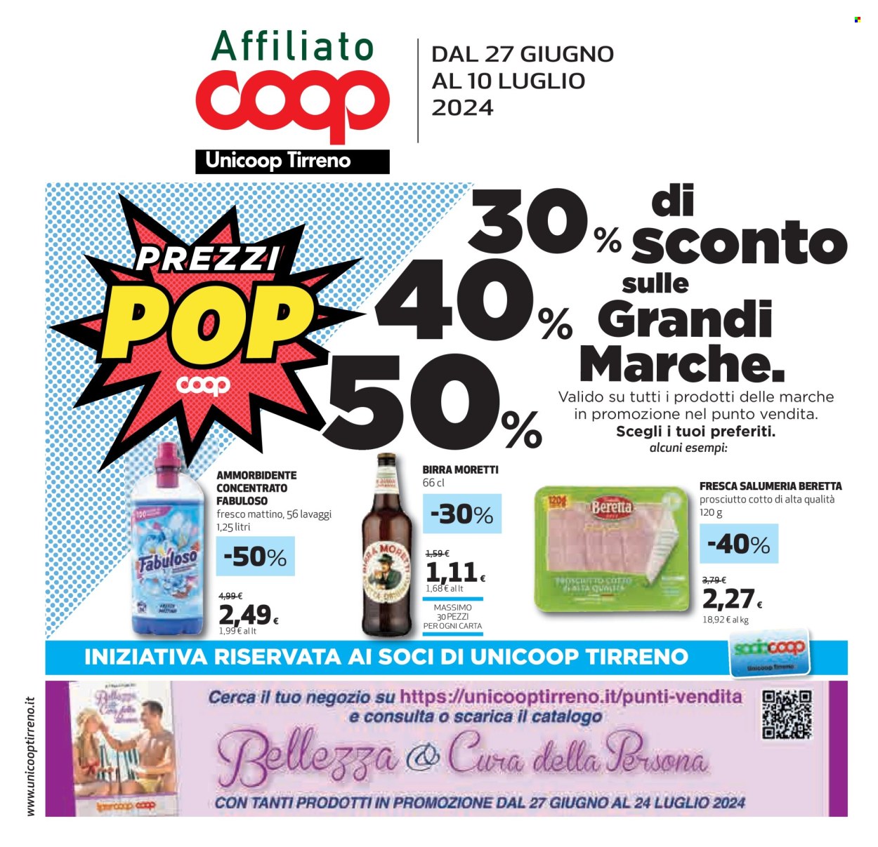 Volantino Coop - 27/6/2024 - 10/7/2024. Pagina 1