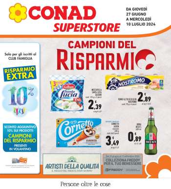 Volantino Conad Superstore - 27/6/2024 - 10/7/2024.