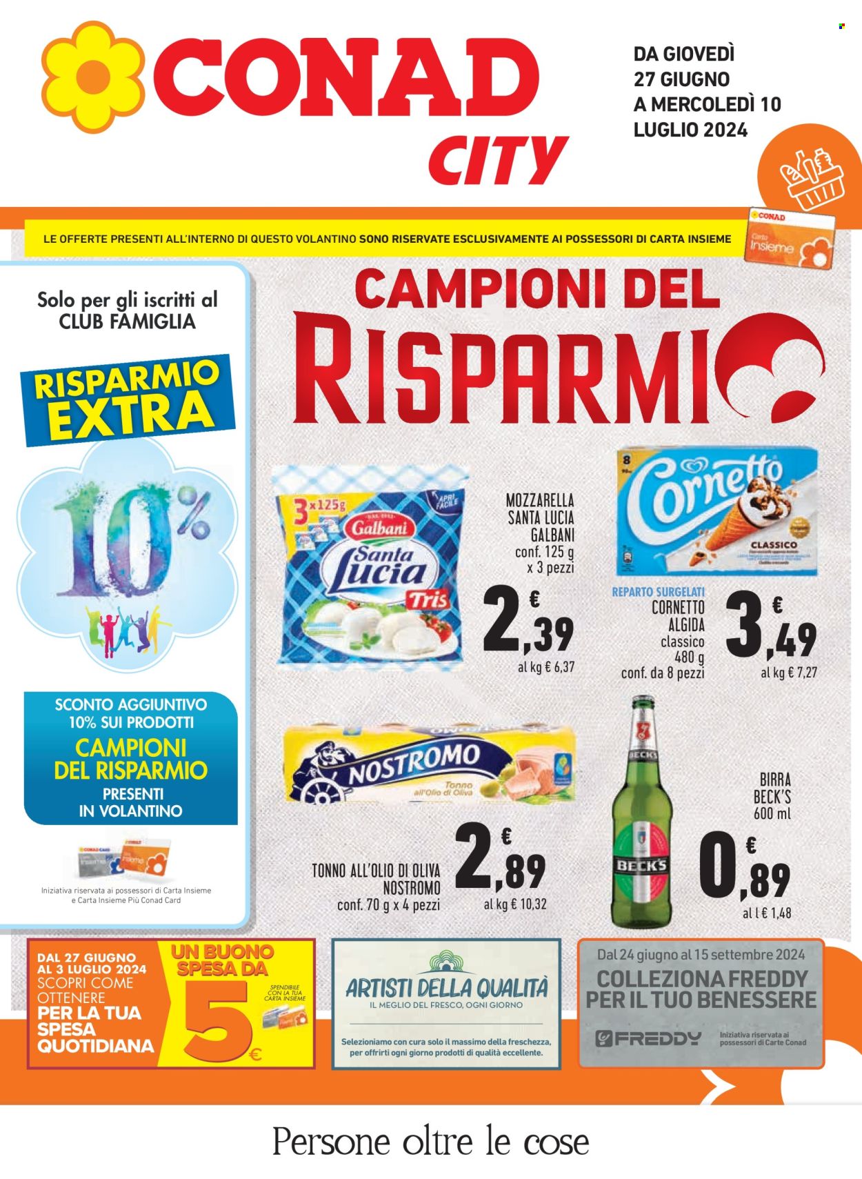 Volantino Conad City - 27/6/2024 - 10/7/2024. Pagina 1