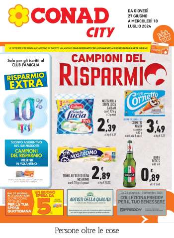 Volantino Conad City - 27/6/2024 - 10/7/2024.