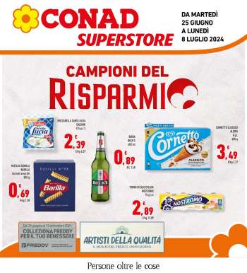 Volantino Conad Superstore - 25/6/2024 - 8/7/2024.