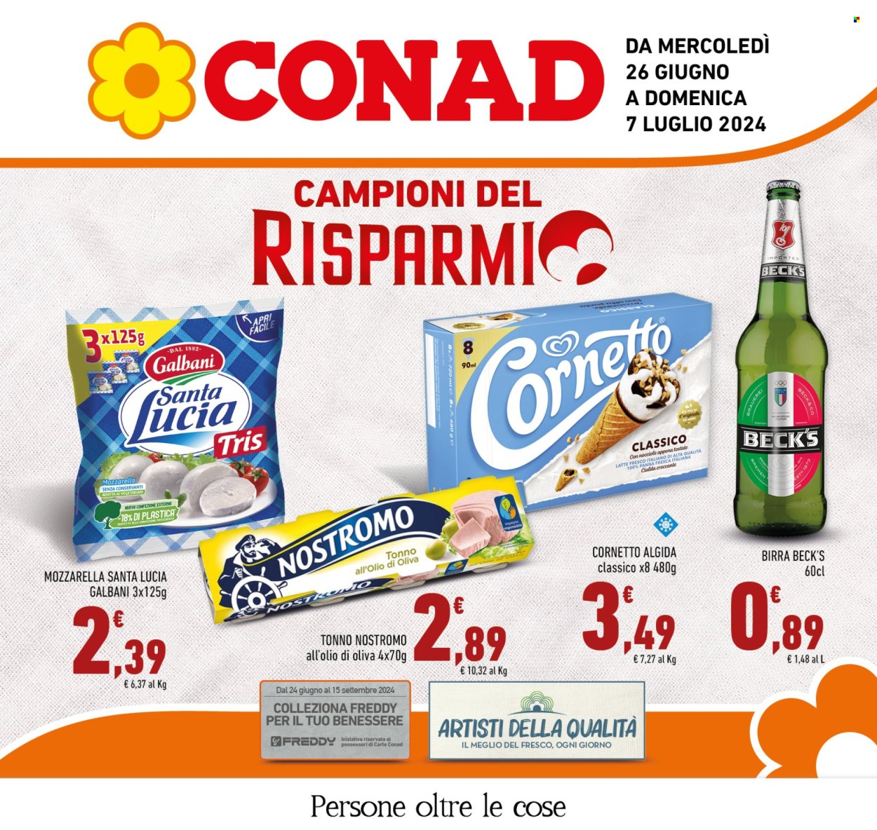 Volantino Conad - 26/6/2024 - 7/7/2024. Pagina 1