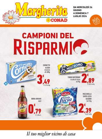 Volantino Margherita Conad - 26/6/2024 - 7/7/2024.