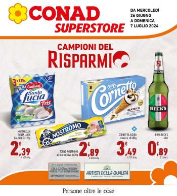 Volantino Conad Superstore - 26/6/2024 - 7/7/2024.