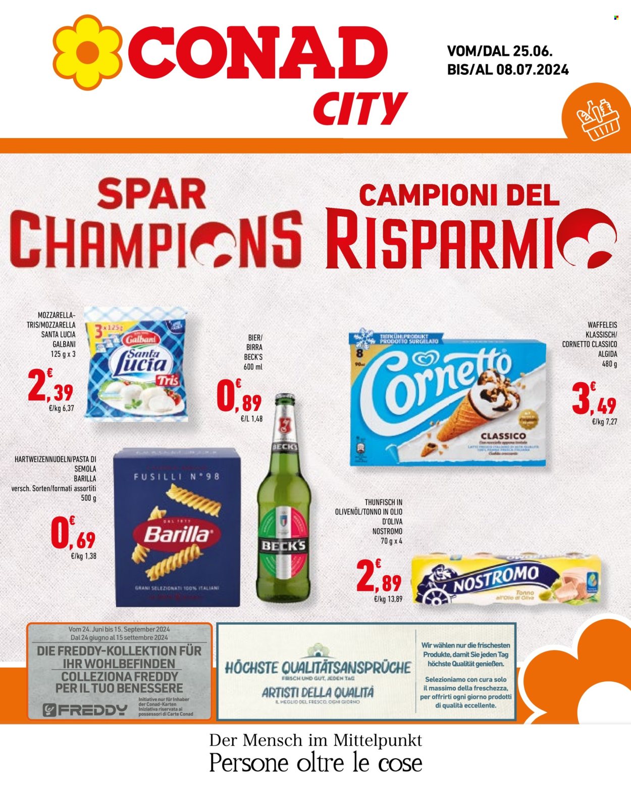 Volantino Conad City - 25/6/2024 - 8/7/2024. Pagina 1
