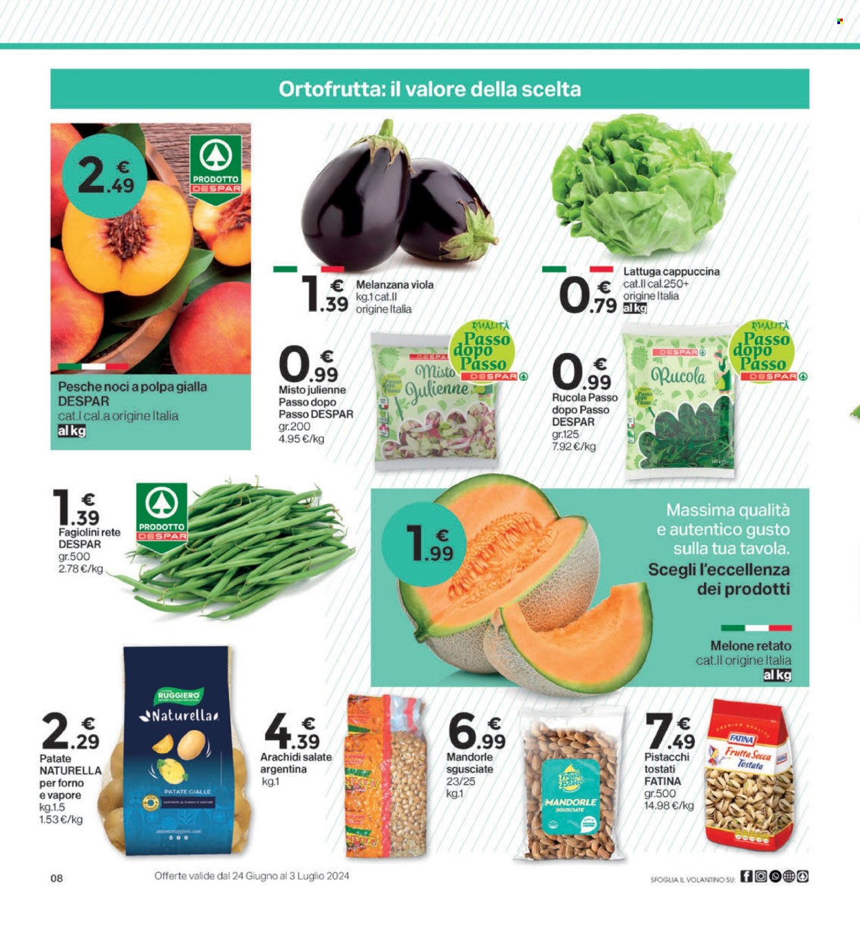 Volantino Eurospar - 24/6/2024 - 3/7/2024. Pagina 8