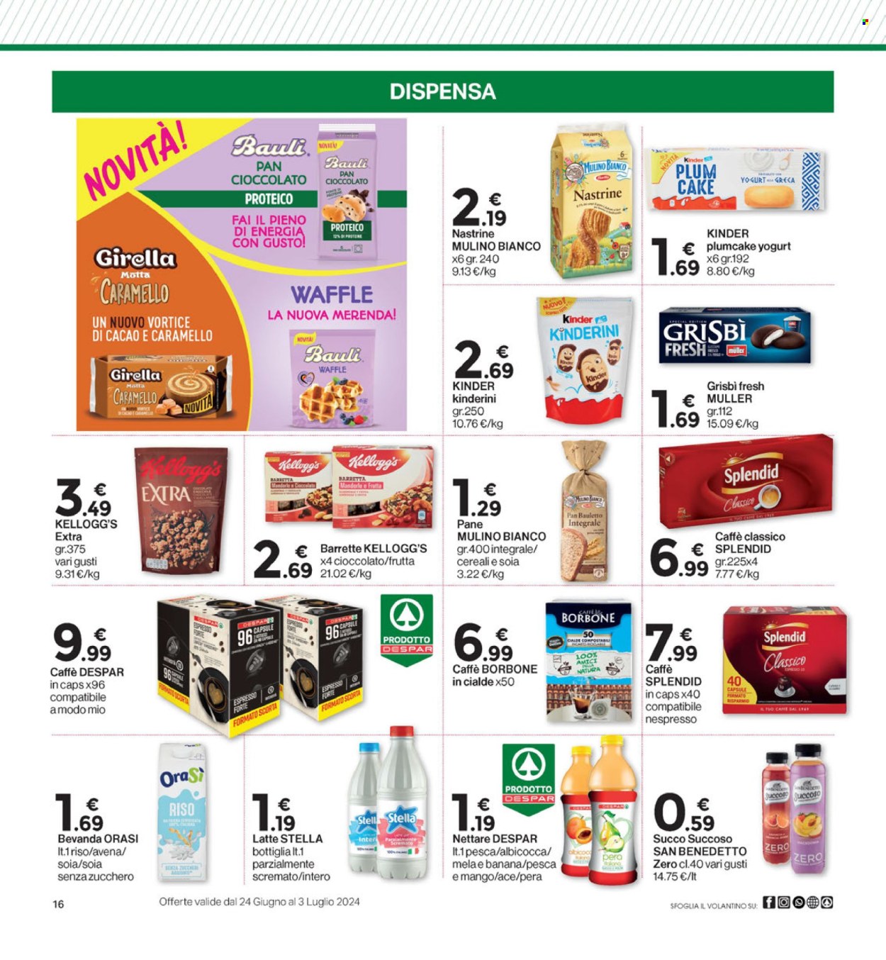 Volantino Eurospar - 24/6/2024 - 3/7/2024. Pagina 16