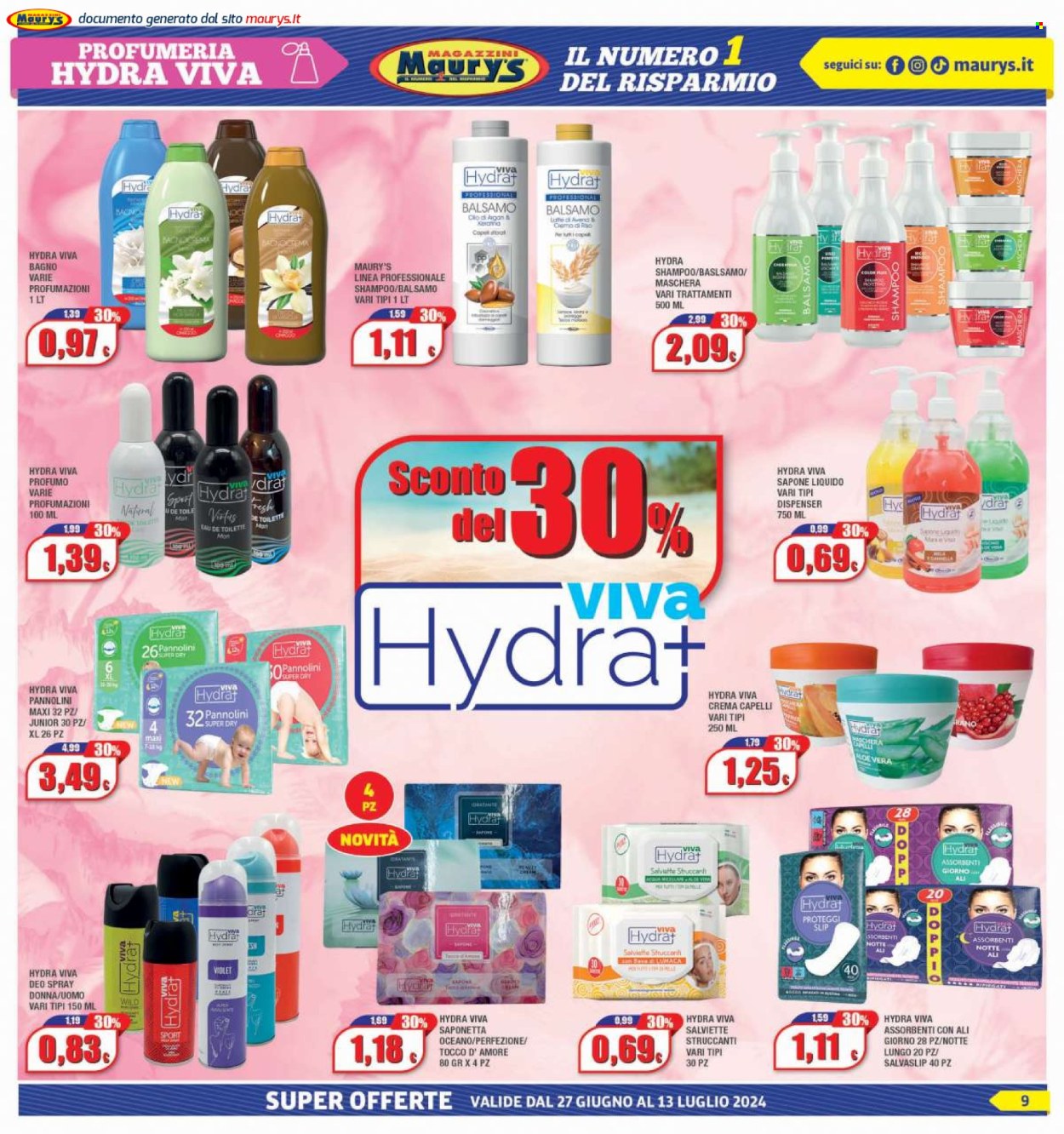 Volantino Maury's - 27/6/2024 - 13/7/2024. Pagina 9