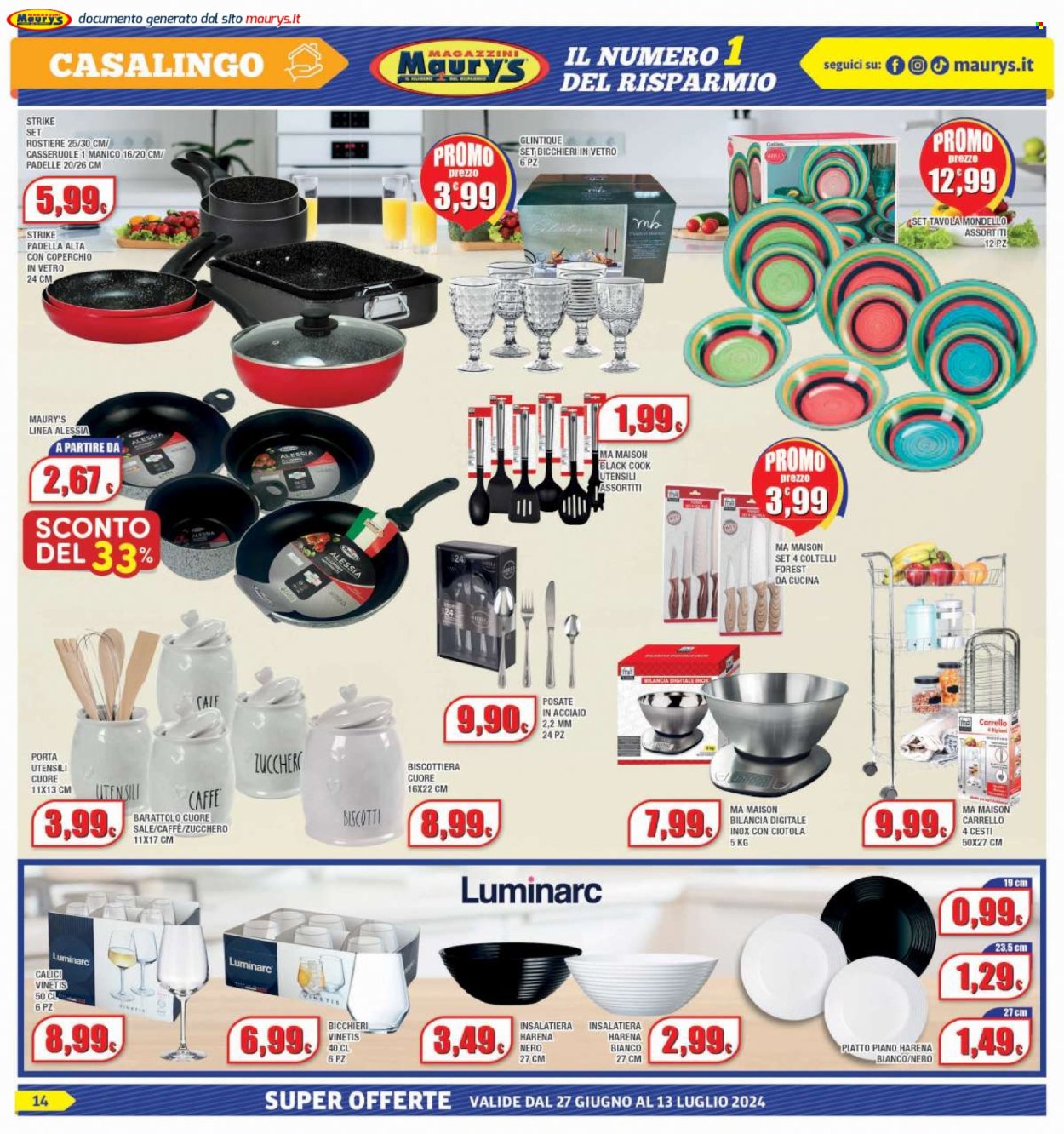 Volantino Maury's - 27/6/2024 - 13/7/2024. Pagina 14