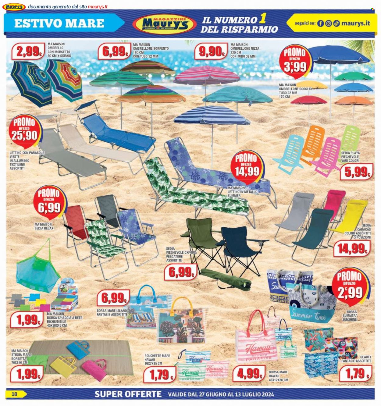 Volantino Maury's - 27/6/2024 - 13/7/2024. Pagina 18