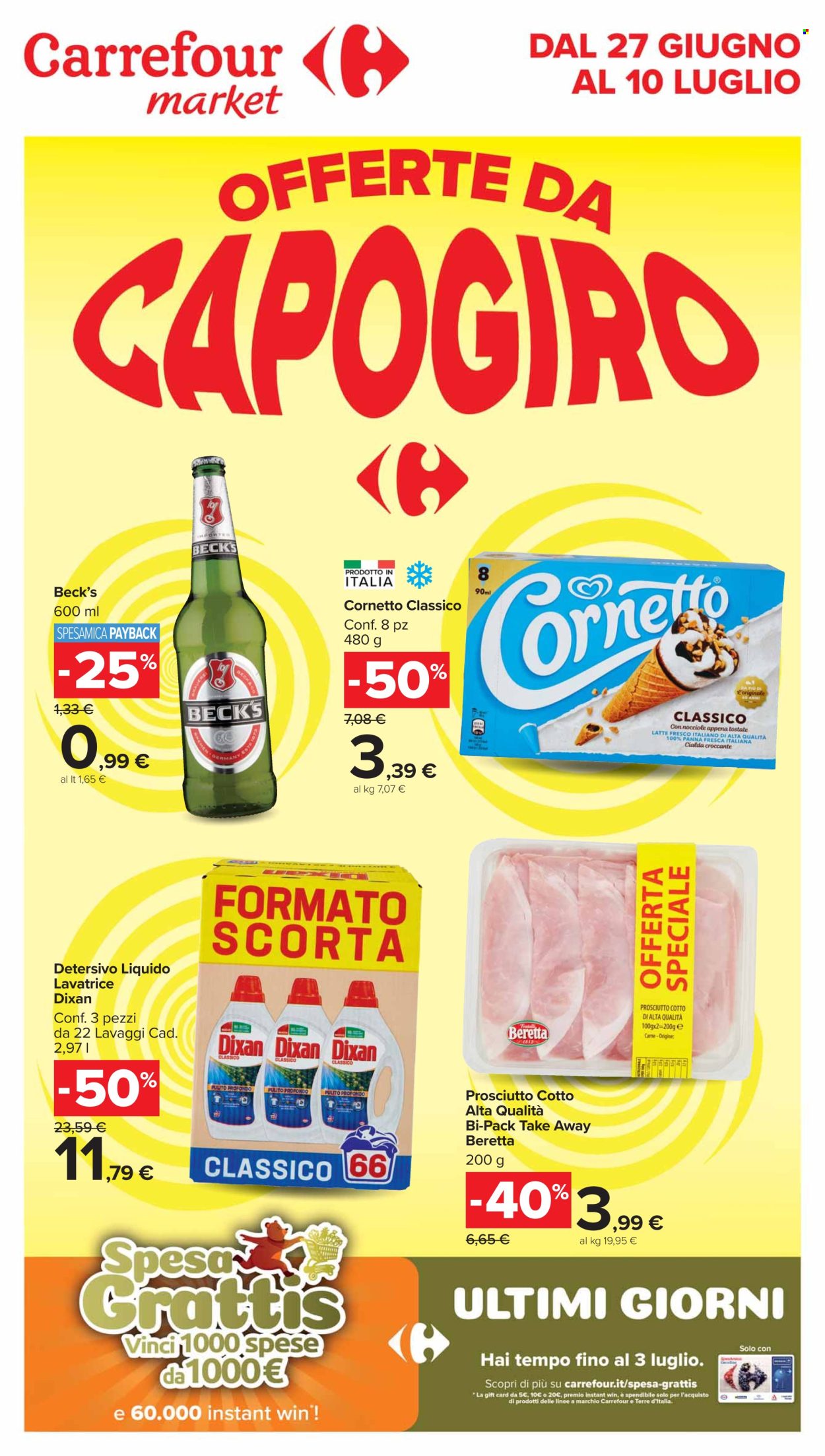 Volantino Carrefour - 27/6/2024 - 10/7/2024. Pagina 1