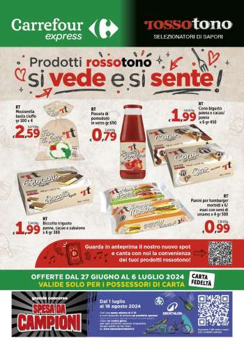 Volantino Carrefour - 27/6/2024 - 6/7/2024.