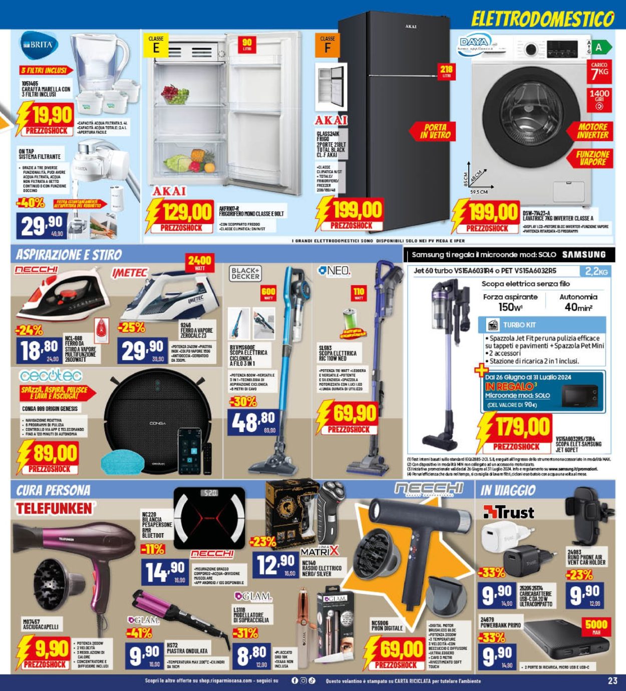 Volantino Risparmio Casa - 27/6/2024 - 13/7/2024. Pagina 23