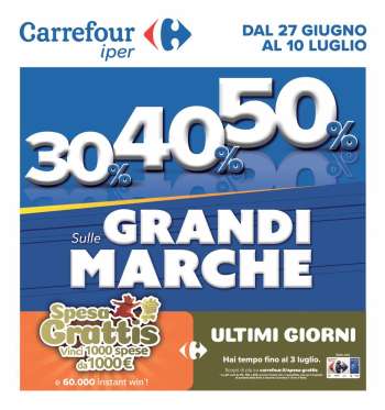 Volantino Carrefour - 27/6/2024 - 10/7/2024.