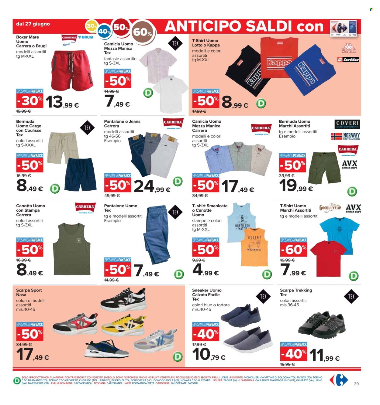 Volantino Carrefour - 27/6/2024 - 10/7/2024. Pagina 39