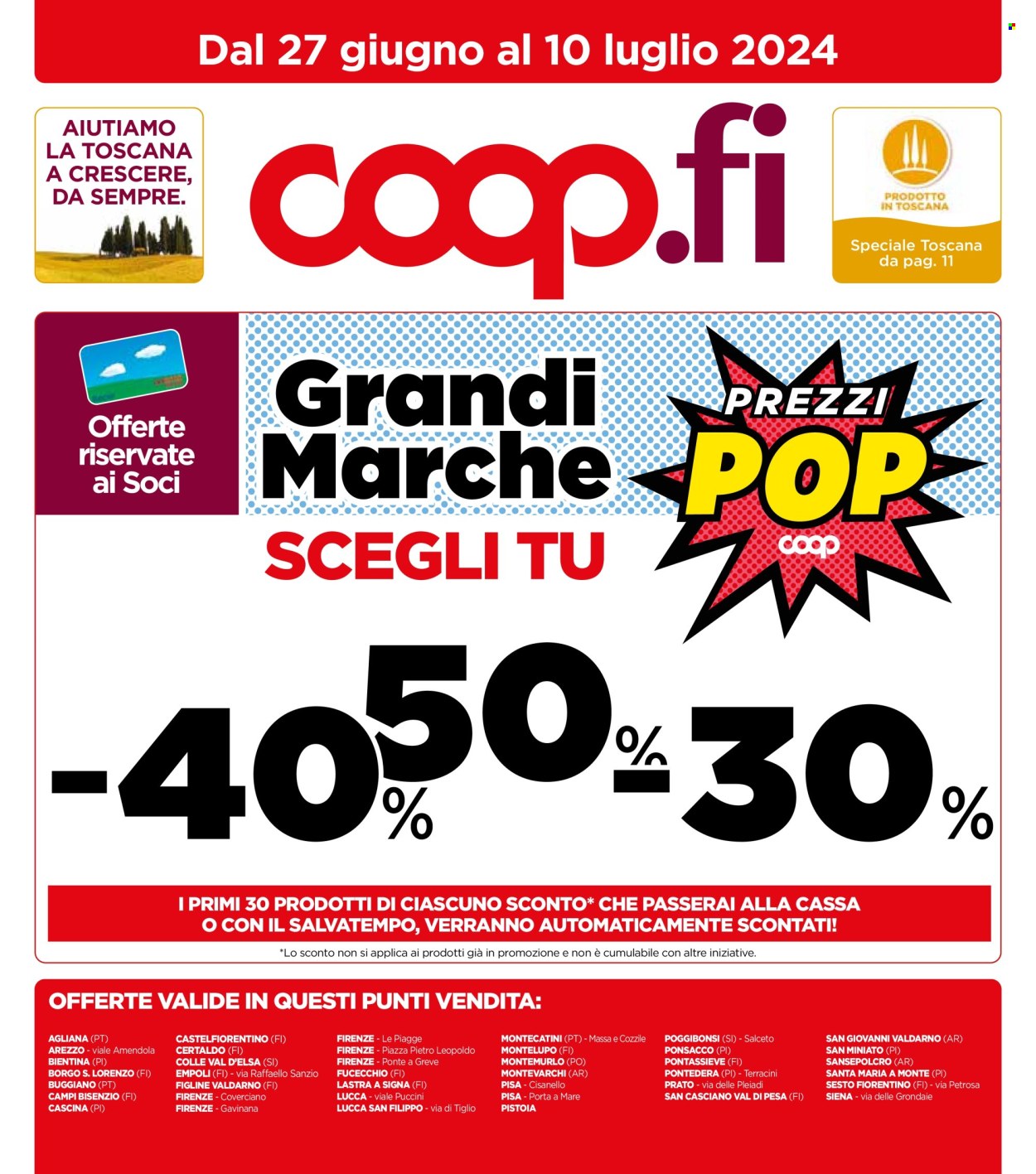 Leták Coop - 26.6.2024 - 9.7.2024. Strana 1
