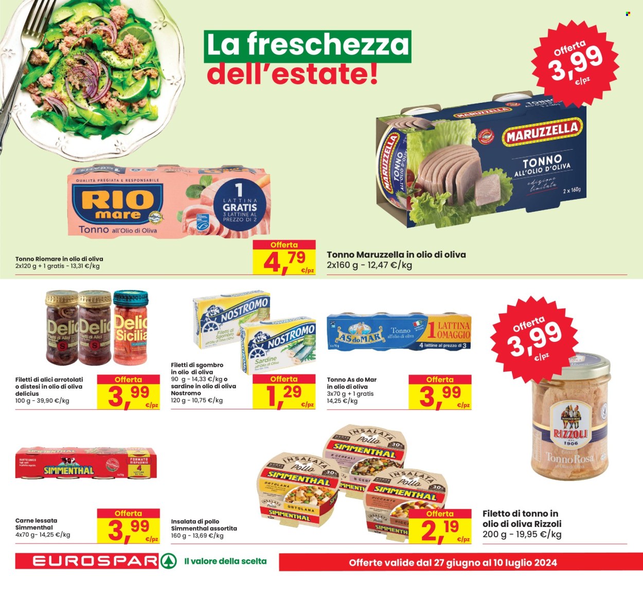 Volantino Eurospar - 27/6/2024 - 10/7/2024. Pagina 16