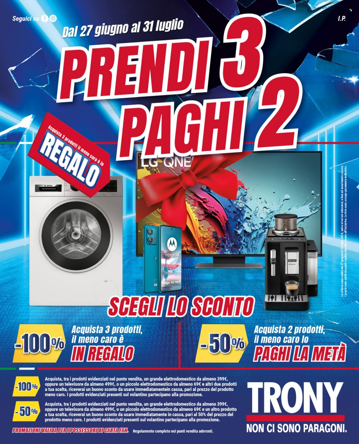 Volantino Trony - 27/6/2024 - 31/7/2024. Pagina 1