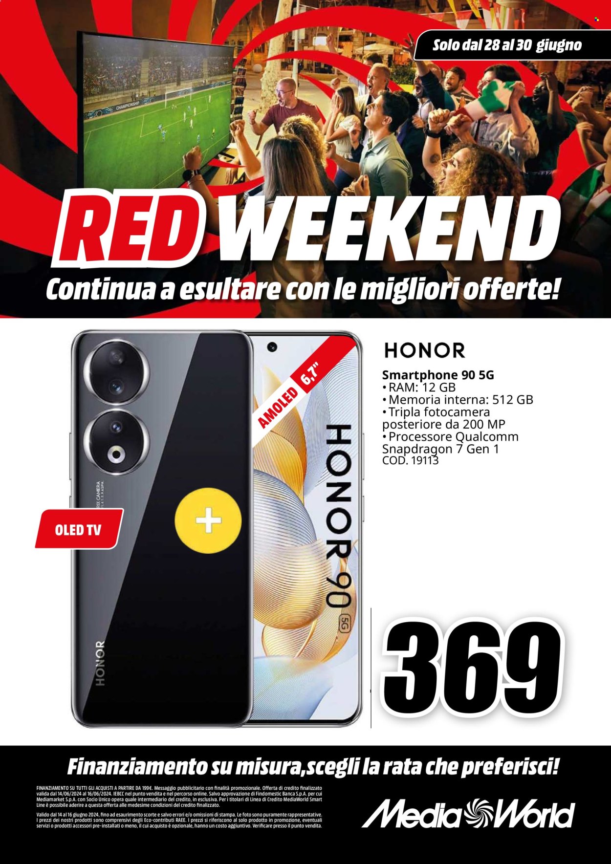 Volantino MediaWorld - 28/6/2024 - 30/6/2024. Pagina 1