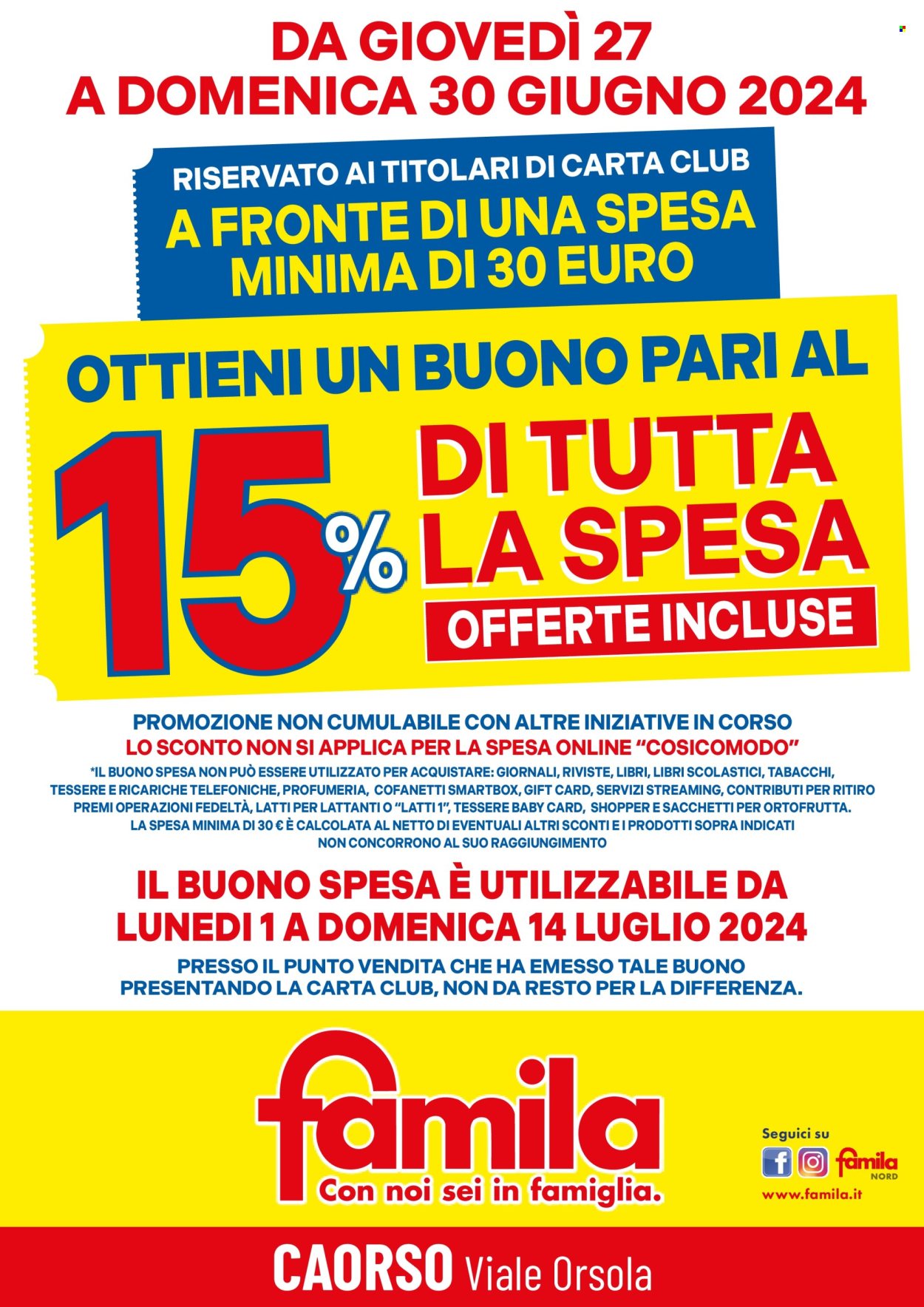 Volantino Famila - 27/6/2024 - 30/6/2024. Pagina 2