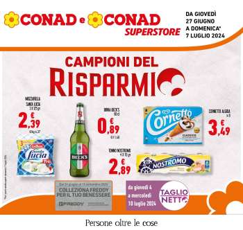 Volantino Conad Superstore - 27/6/2024 - 7/7/2024.