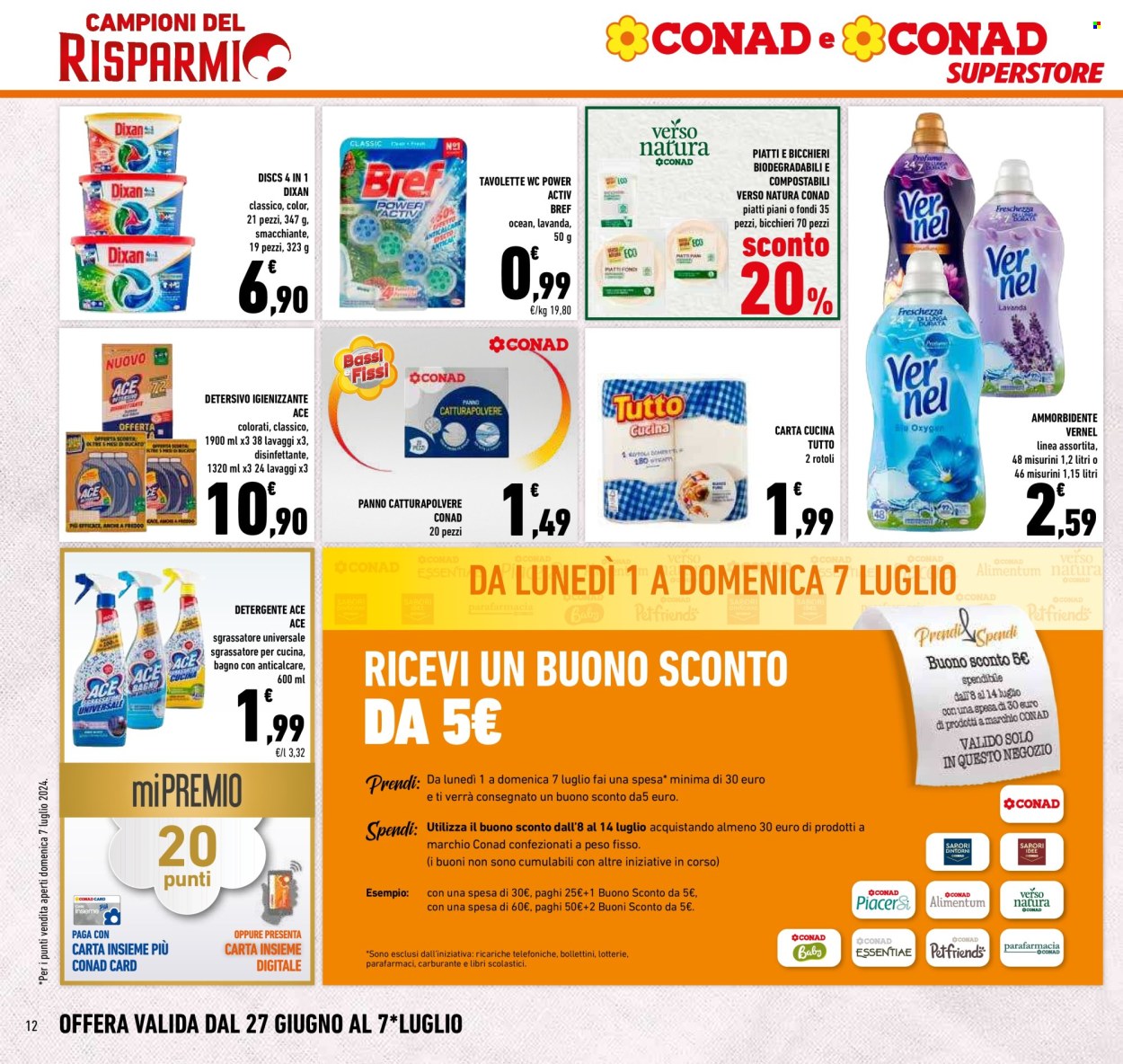 Volantino Conad Superstore - 27/6/2024 - 7/7/2024. Pagina 12