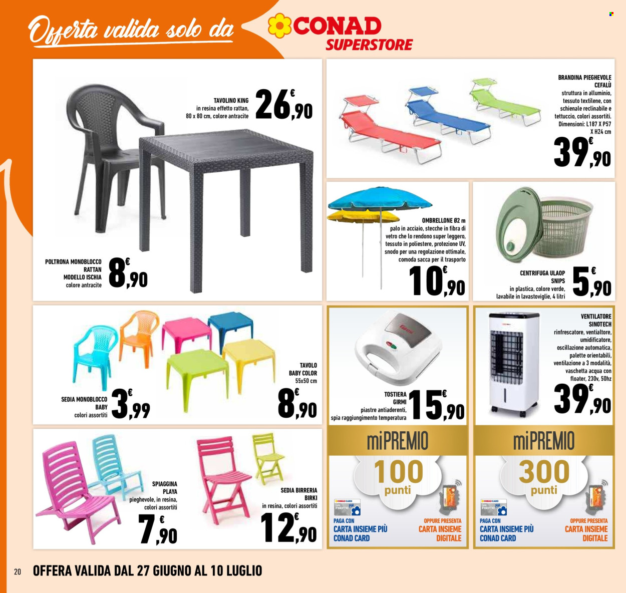 Volantino Conad Superstore - 27/6/2024 - 7/7/2024. Pagina 20