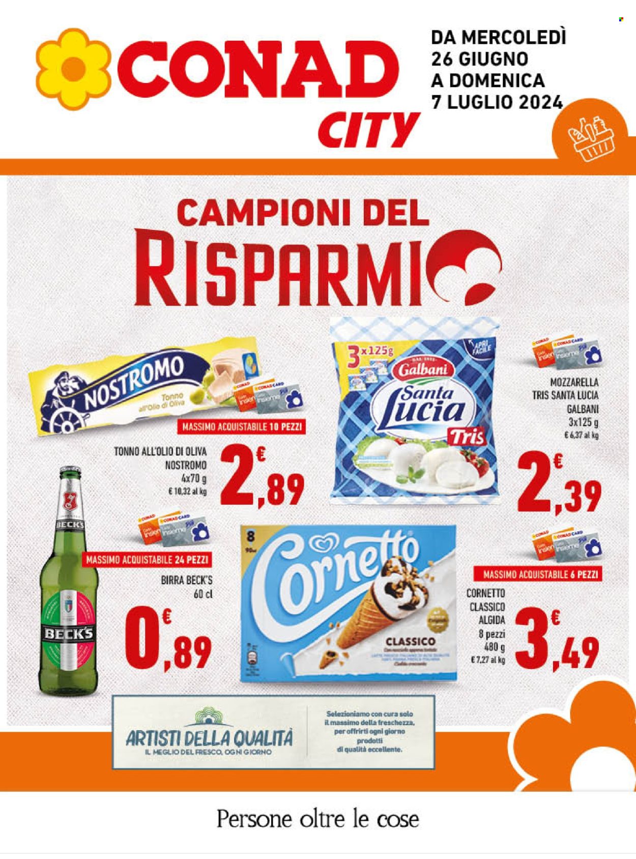 Volantino Conad City - 26/6/2024 - 7/7/2024. Pagina 1