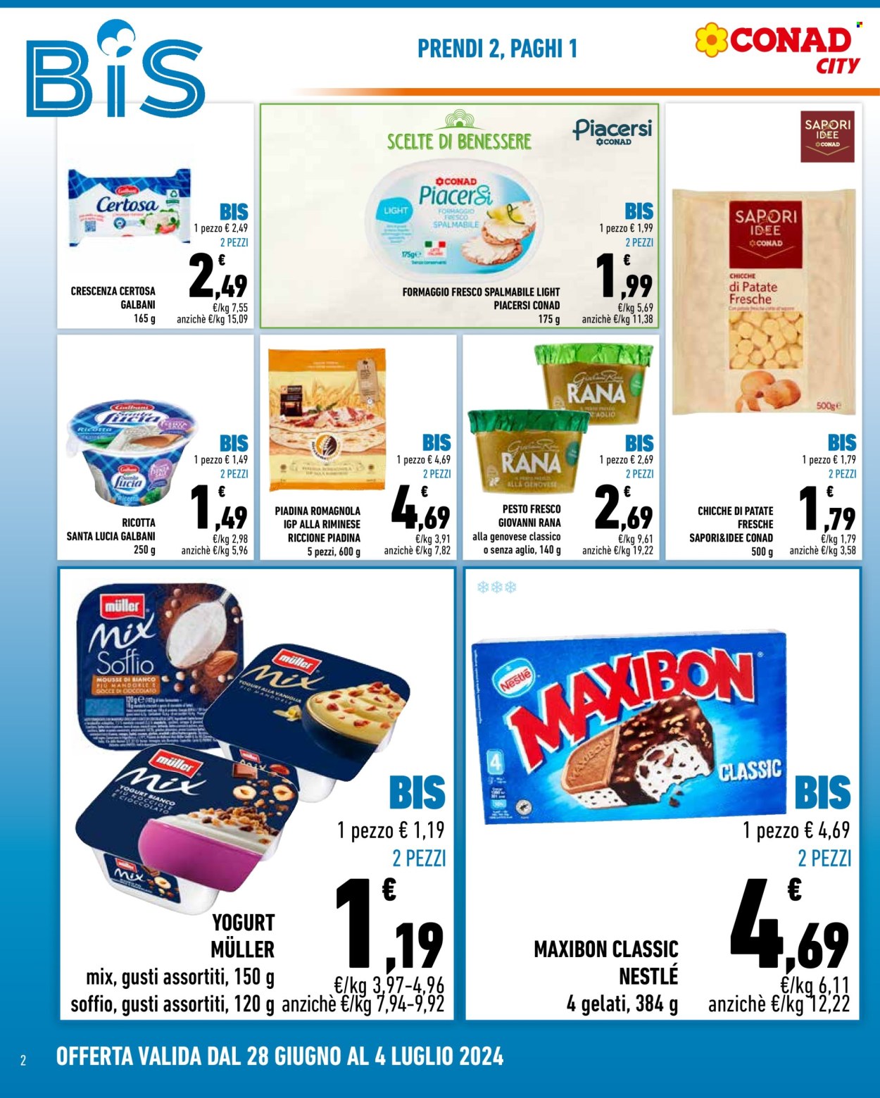 Volantino Conad City - 28/6/2024 - 4/7/2024. Pagina 2